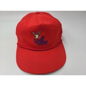 Vintage Doe Valley Golf Club Town Talk Rope Strapback Adjustable Hat Cap Course